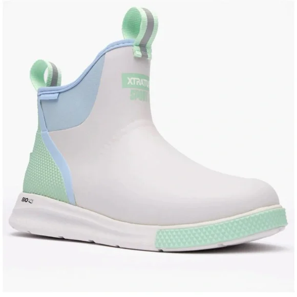 XTRATUF White and Mint Ankle Boots - Picture 2 of 8